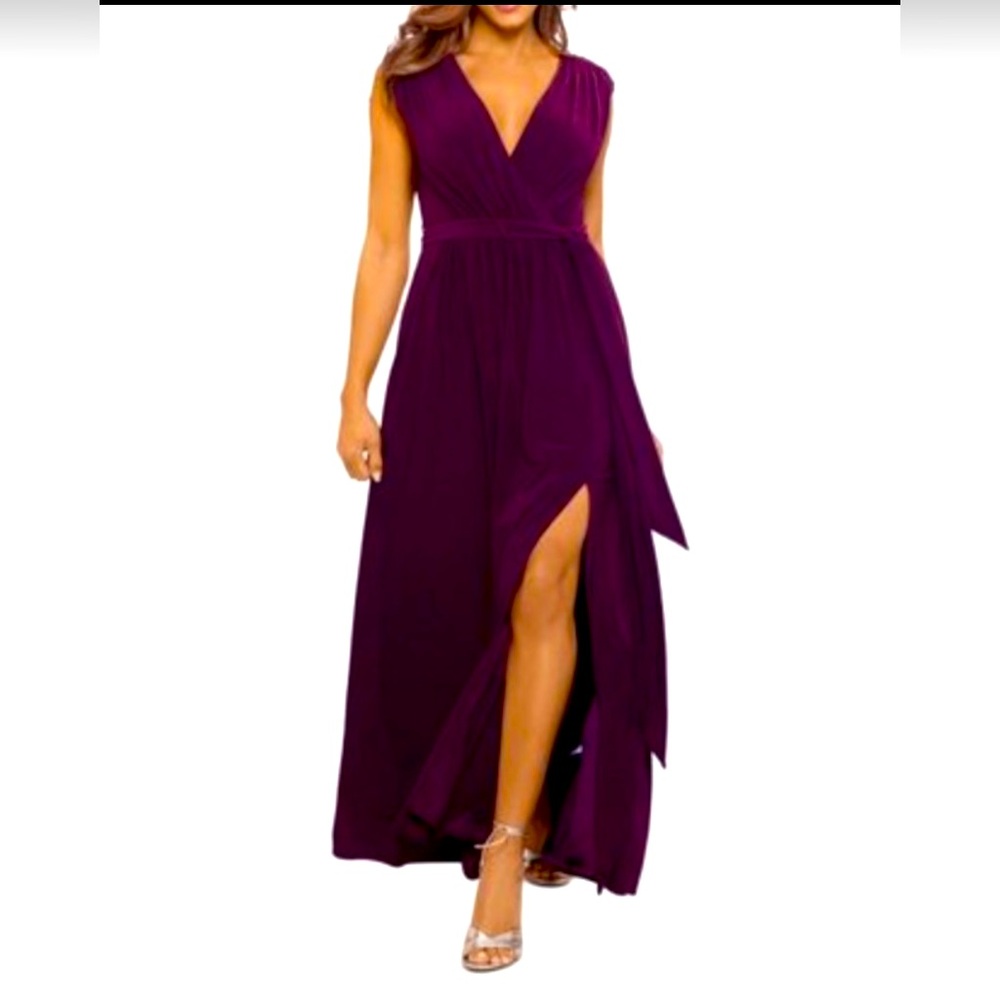 Elegant deep wine color gown MSRP $200